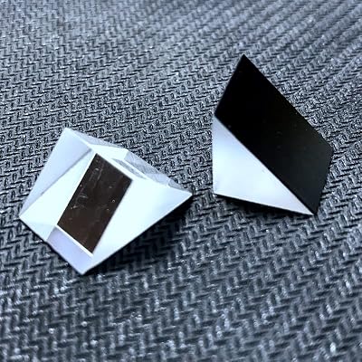 Right Angled Triangular Prism, N-BK7 (K9) Optical Components Glass for Precision Instruments Excellent, Physics, Light Refraction & Wavelength Experiments