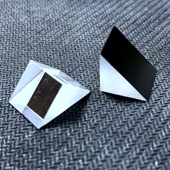Right Angled Triangular Prism, N-BK7 (K9) Optical Components Glass for Precision Instruments Excellent, Physics, Light Refraction & Wavelength Experiments