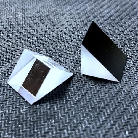 Right Angled Triangular Prism, N-BK7 (K9) Optical Components Glass for Precision Instruments Excellent, Physics, Light Refraction & Wavelength Experiments