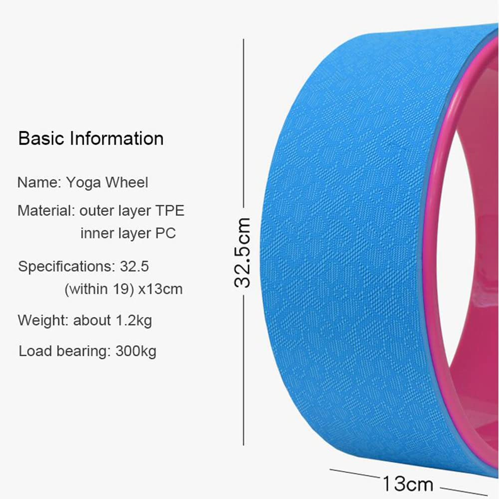 Yoga Pilates Circle TPE Yoga Fitness Roller Wheel Strumento di Allenamento per La Schiena Dimagrante Anello per Pilates A Forma di Vita Magica
