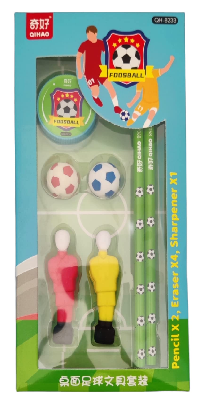 Umadiya Stationary Kit Football Theme Stationary Set For Kids, Pencil, Sharpener, Eraser Set For Kids, Boys And Girls (Pack Of 1), Blue (B0BQZ68SQ2) Amazon Price History, Amazon Price Tracker
