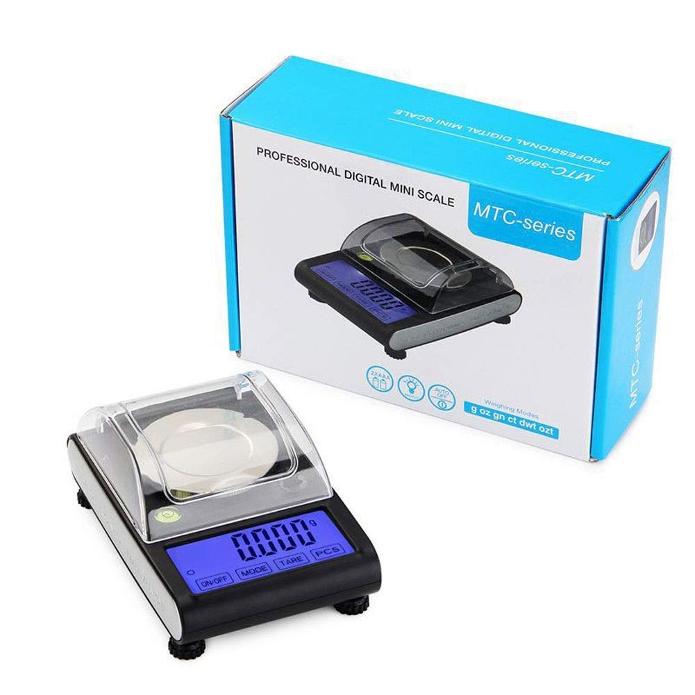 Báscula electrónica Digital, 0.001g Precision Touch LCD Digital Jewelry Diamond Scale Laboratorio PCS Balanza de Peso de conteo