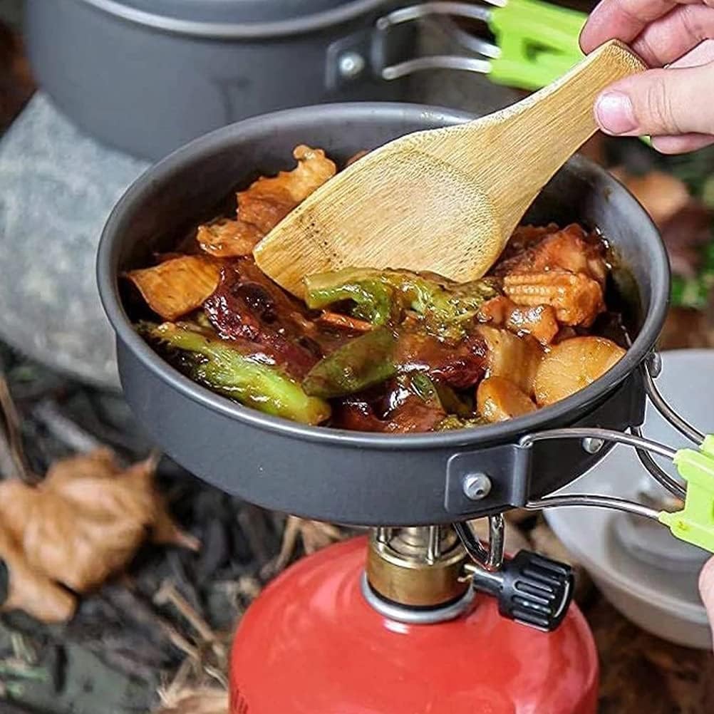 1 Set Outdoor Tableware Kit Reusable Practical Lightweight Camping Tools Cookware Travelling Hiking Picnic BBQ Equipments