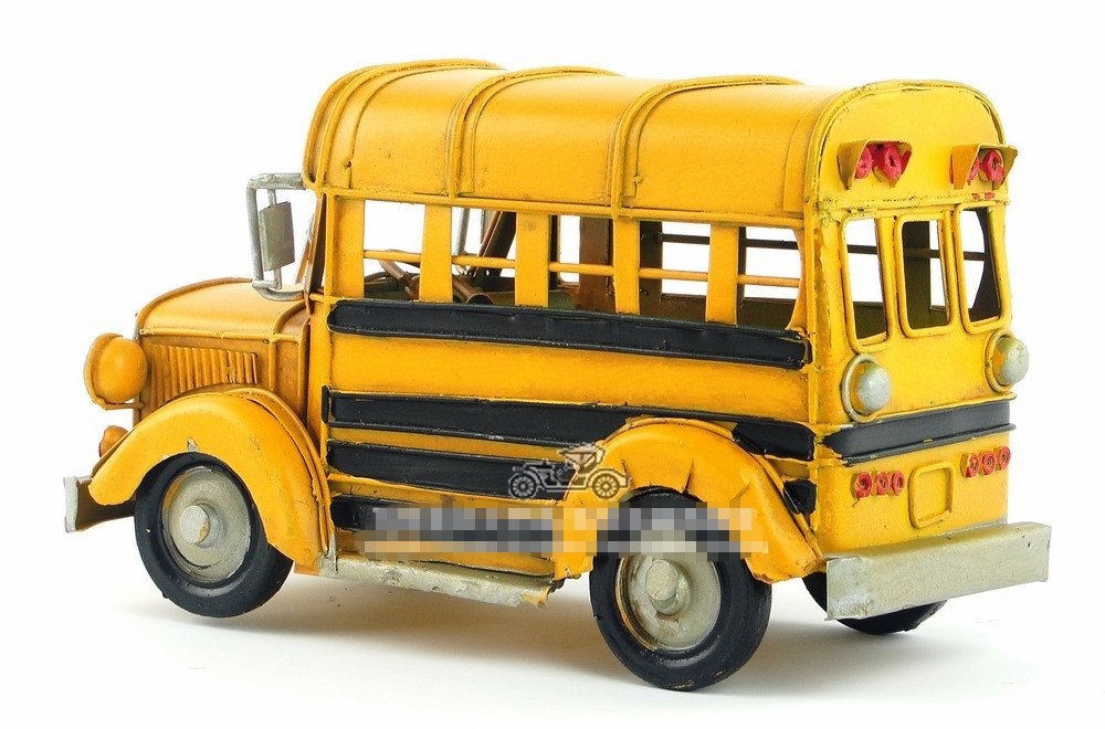 ビンテージカー スクールバス オブジェ アンティーク インテリア 置物 Amazon.co.jp: ビンテージカー スクールバス オブジェ