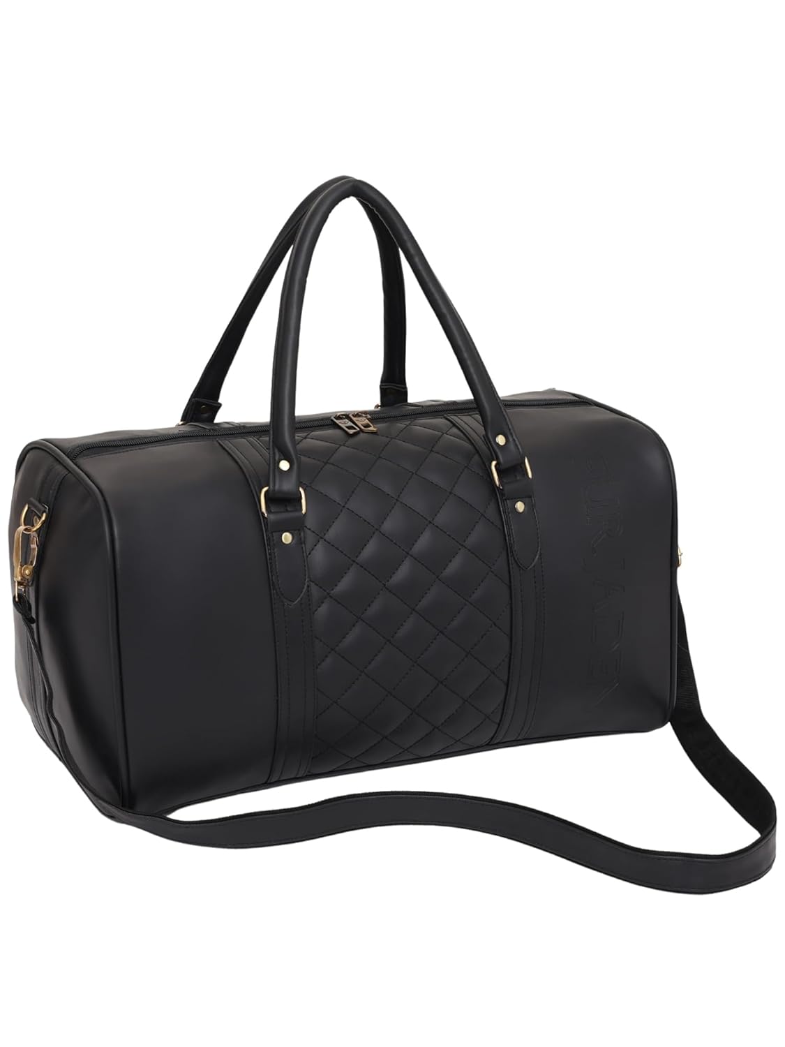 Fur Jaden Vegan Leather Sustainable & Durable Holiday Travel Duffle Bag 30L Storage Weekender Cabin Bag Gym Bag for Men and Women (Black) Fur Jaden Vegan Leather Sustainable & Durable Holiday Travel Duffle Bag 30L Storage Weekender Cabin Bag Gym Bag for Men and Women (Black)