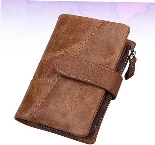 Miniatura 3 de CHILDWEET Billeteras para hombres y hombres, billetera con tarjetero, billetera de tres pliegues, cartera delgada, monedero, tarjetero para hombre,