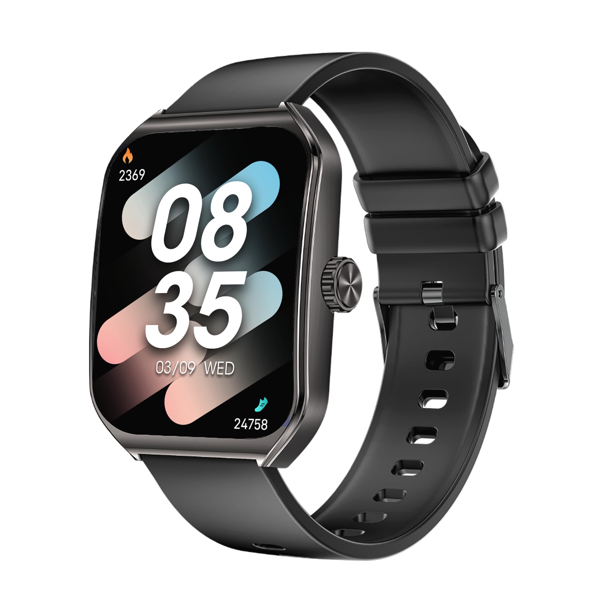 AOLON Smart Watches for Men Women, 1.83" HD Display with 3D Curved Glass, Metal Fitness Smart Watch with Heart Rate, SPO₂, Sleep & Stress Monitoring