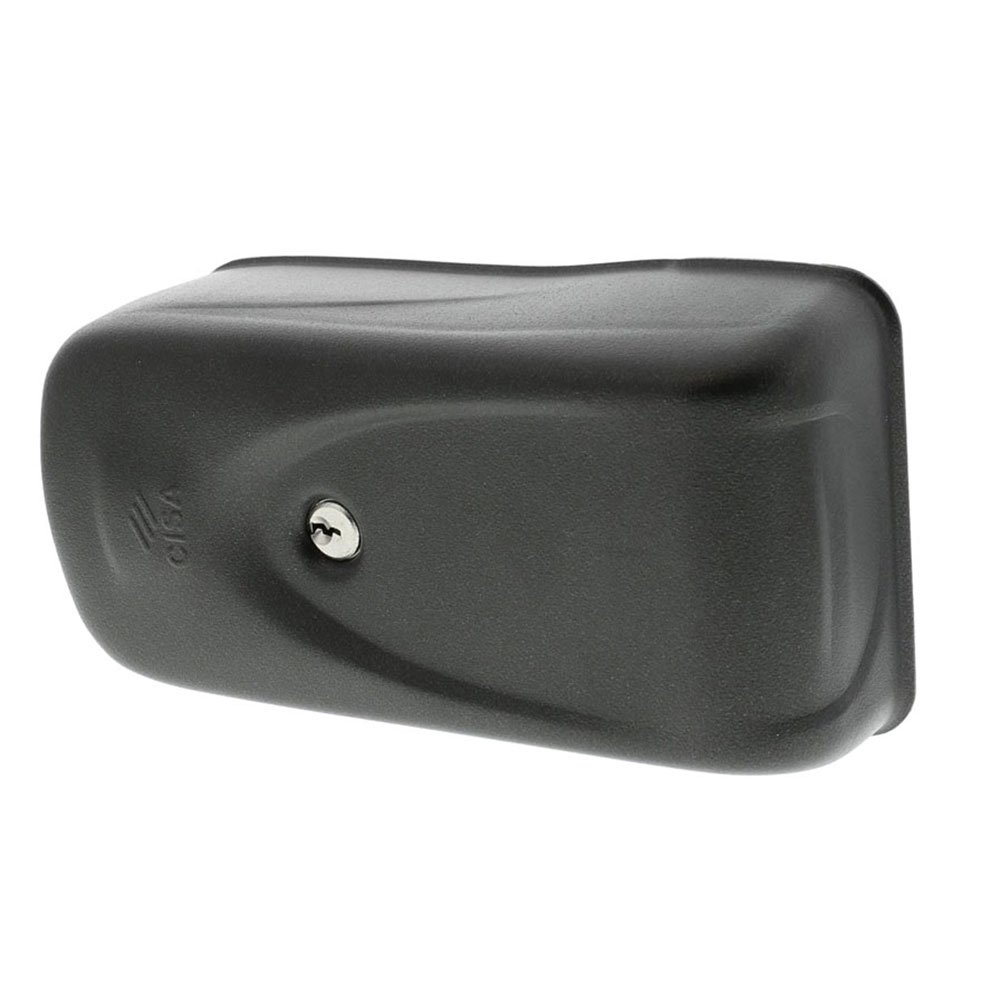 Cisa 24818 Elettroserratura Da Applicare Con Pulsante, 12 V, Nero, Fermo A Giorno & 1A721000 Elettroserratura Da Applicare, 12 V, Nero, Senza Pulsante, Mano Reversibile