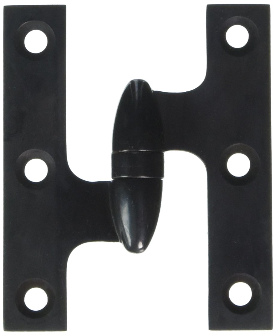 Deltana OK3025B10B-L Solid Brass 3-Inch x 2 1/2-Inch Olive Knuckle Hinge