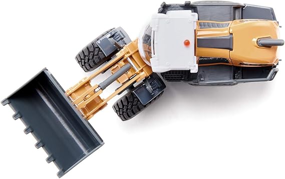 Siku 3561, Liebherr L 556 Wheel Loader, 1:50, Metal/Plastic, Orange, Movable Front Loader, Opening Engine Bonnet