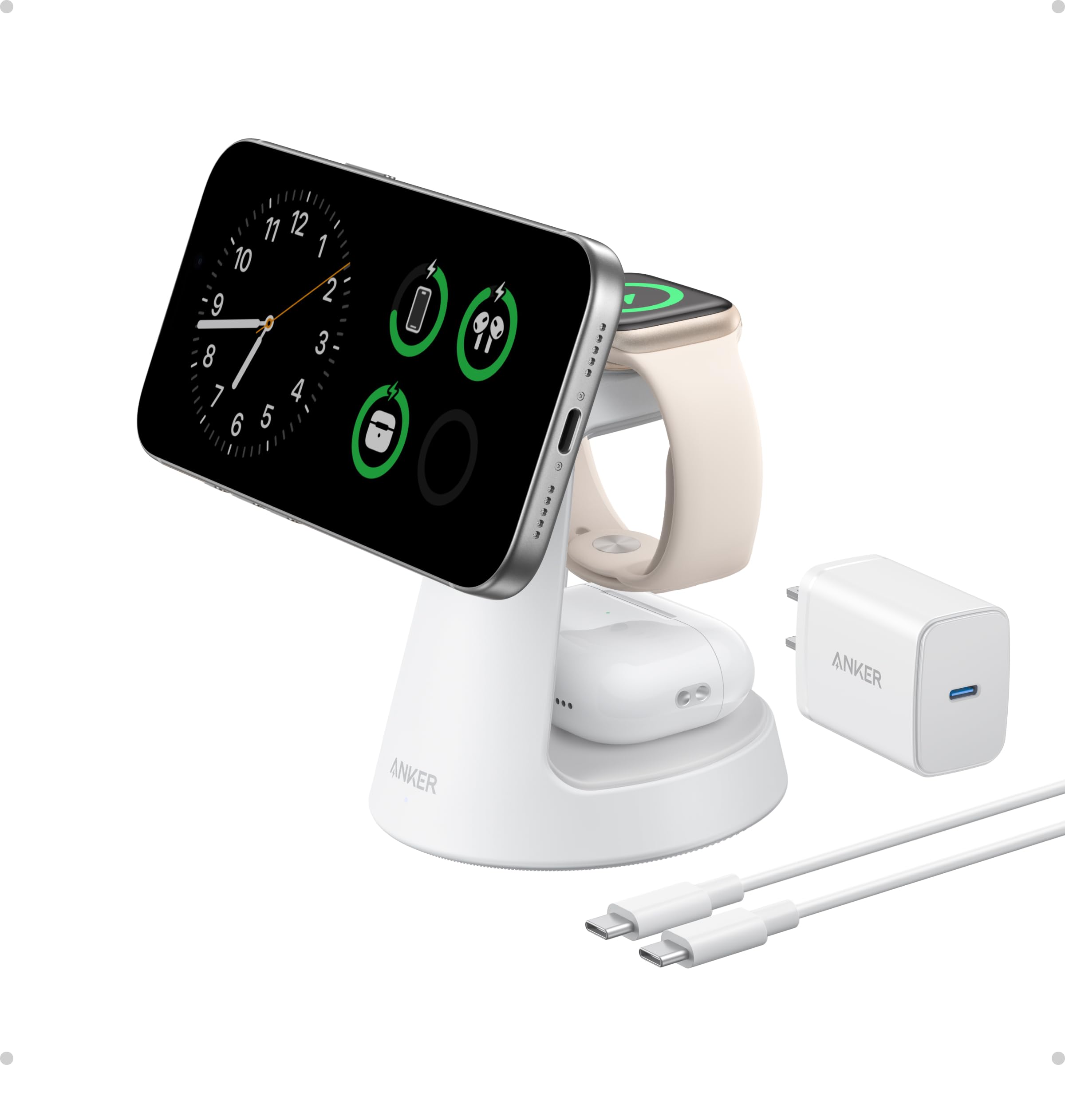Amazon.com: Anker MagSafe Charger Compatible, MagGo 3-in-1