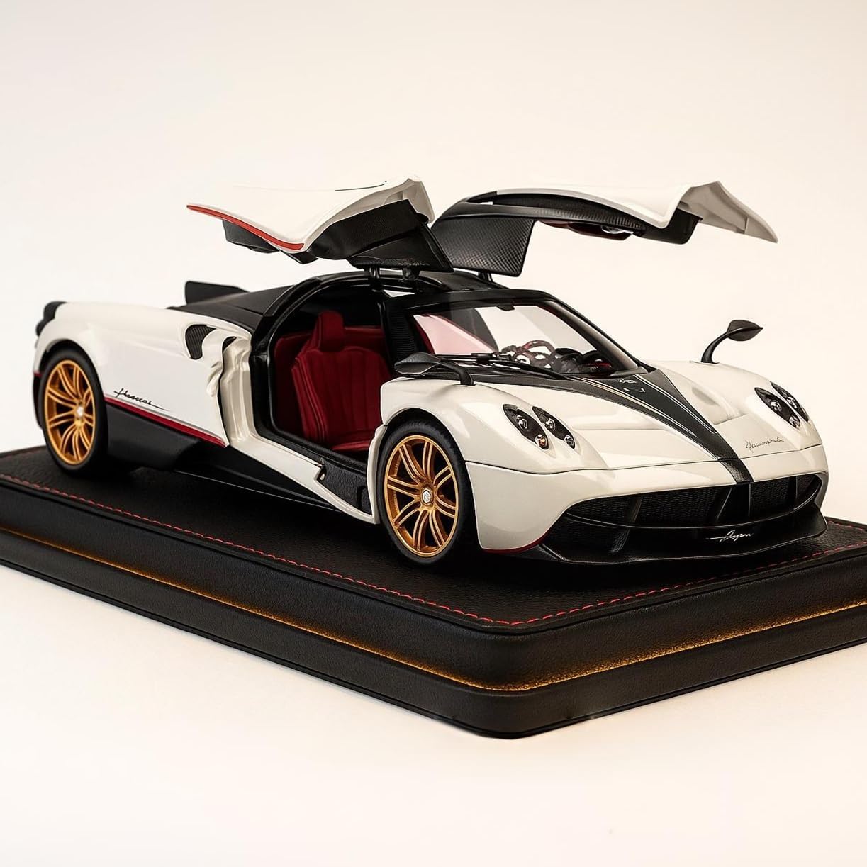 Pagani Huayra 1:32 Scale Die-Cast Model Car | Pull-Back Action Toy with Openable Doors, Lights & Sound | Premium Collectible Car for Kids & Adults | Colors as Per Stock-image-47