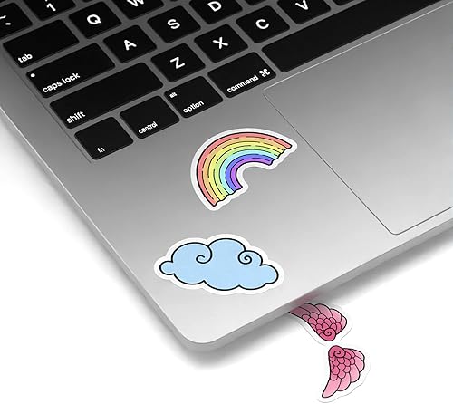 Miniatura 10 de Toik Mertak - Paquete de 33 calcomanías para portátil, pentagrama, kawaii, baphomet, rosa, para casco, satanás, para planificador, para