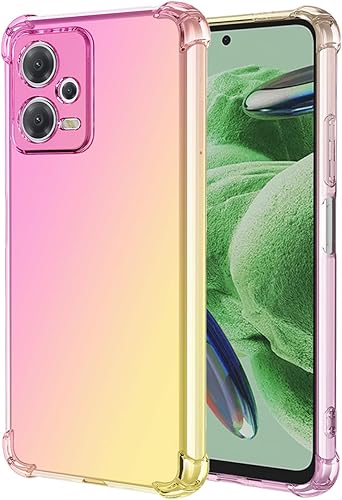 Funda para Redmi Note 12 5G, Poco X5 5G 22111317PG, funda transparente para teléfono con degradado, delgada, antiarañazos, flexible, funda