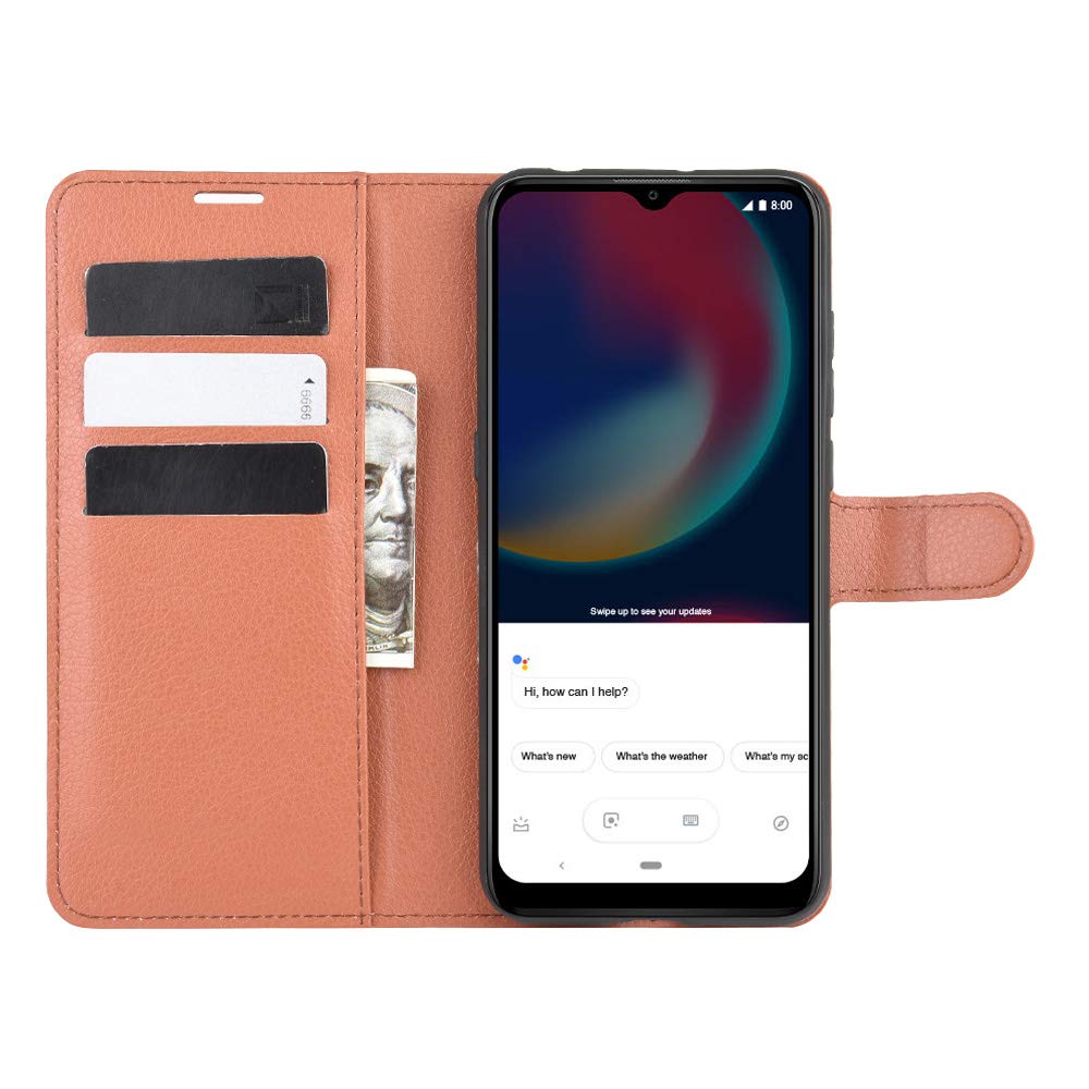 HualuBro PU Leder Hülle Für Wiko View 4 Lite – Klappcase Mit Kartenfach & Ständerfunktion