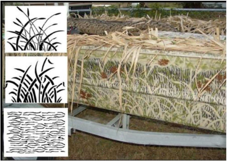 Camo Wetlands Large Set Airbrush Stencil,Camouflage