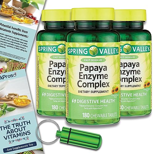Spring Valley Papaya Enzyme Complex Chewable Tablets