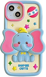 جراب حماية سيليكون ناعم ثلاثي الأبعاد مع مرآة لموبايل آيفون 15 برو ماكس و15 و15 و14 و14 و14 و13 و13 و13 و12 وآيفون 11 من فكرة لطيف للغاية