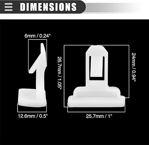 Miniatura 3 de Motoforti Clips de retención para automóvil, remache de sujeción para guardabarros, para Toyota FJ Cruiser 2007-2014, nailon, 75392-35220, blanco,