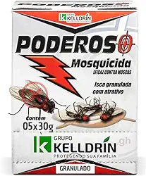 Mosquicida Granulado, Kit com 5 Sachês de 25g, Controle de Moscas e Mosquitos