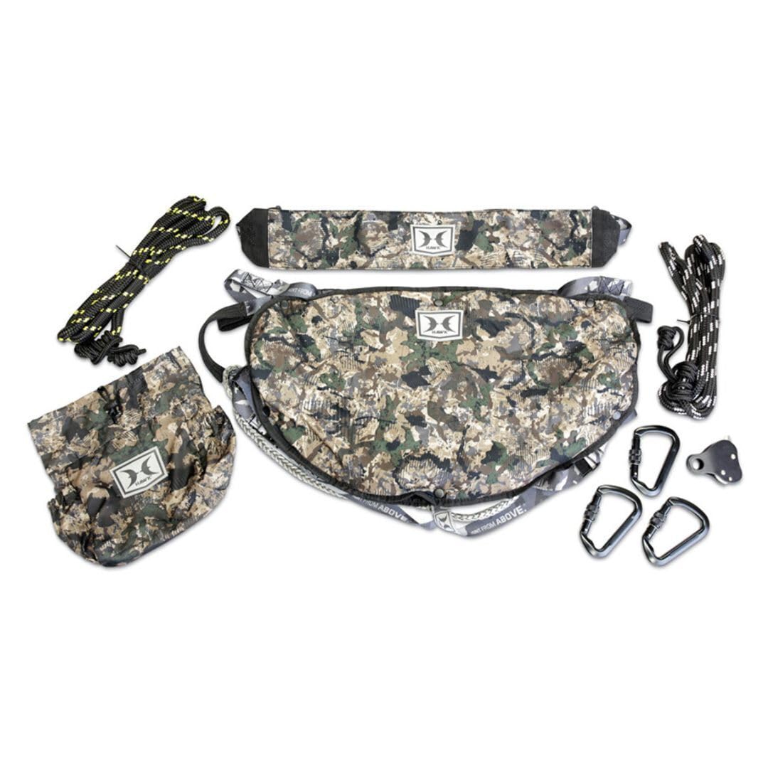 Hawk Helium Hammock Lightweight Packable Comfortable Camo Hunting Tree Saddle with Removable Padded Seat