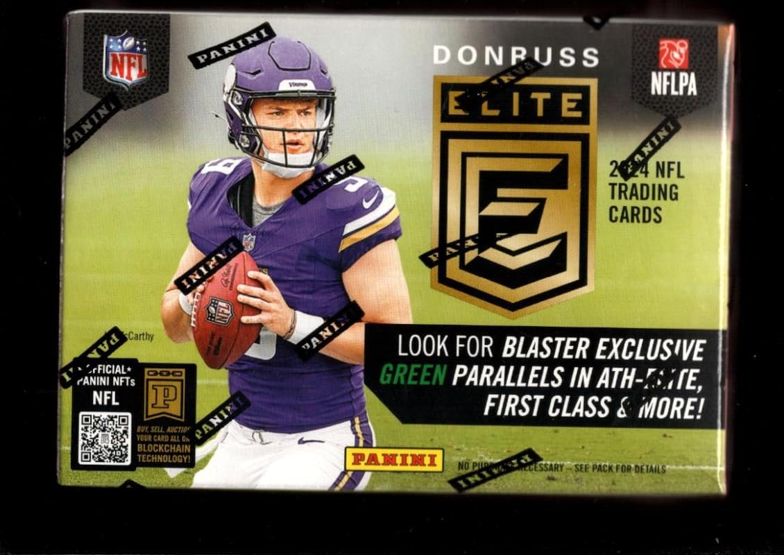 NEW 2024 DONRUSS ELITE FOOTBALL CARDS FACTORY SEALED BLASTER BOX 24 CARDS PLUS 2022 DONRUSS BROCK PURDY (RC) #374 RATED ROOKIE NMMT