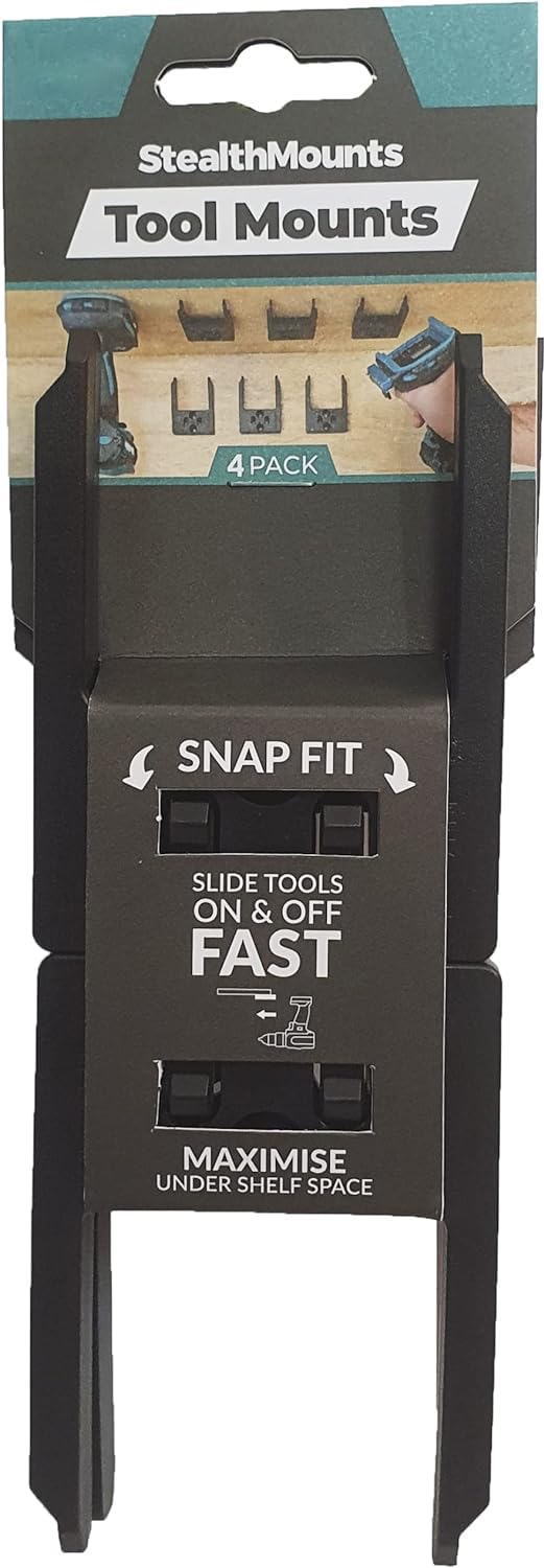 StealthMounts Tool Holder Compatible with Makita 40V XGT (4 Pack) - Black | StealthMounts Tool Mounts | Made in the UK — Amazon image 7