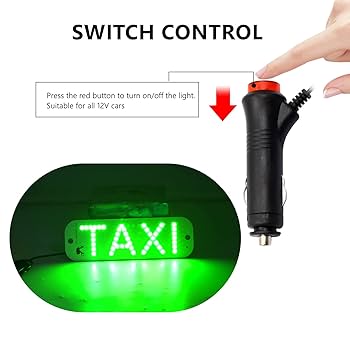 期間限定値下げ！撮影用に！個人タクシー行灯！シガーソケットで点灯可！ Amazon.co.jp: LEDタクシーライト 12V フロントガラス
