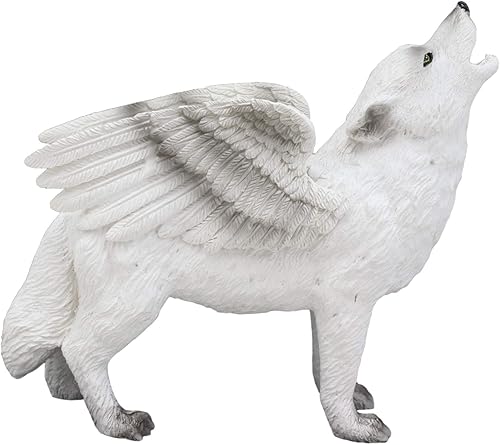 Miniatura 4 de Ebros Gift Colección de figuras de espíritu de tótem de lobo aullador nativo tribal de 6.25 pulgadas de largo, estatua de decoración de animales