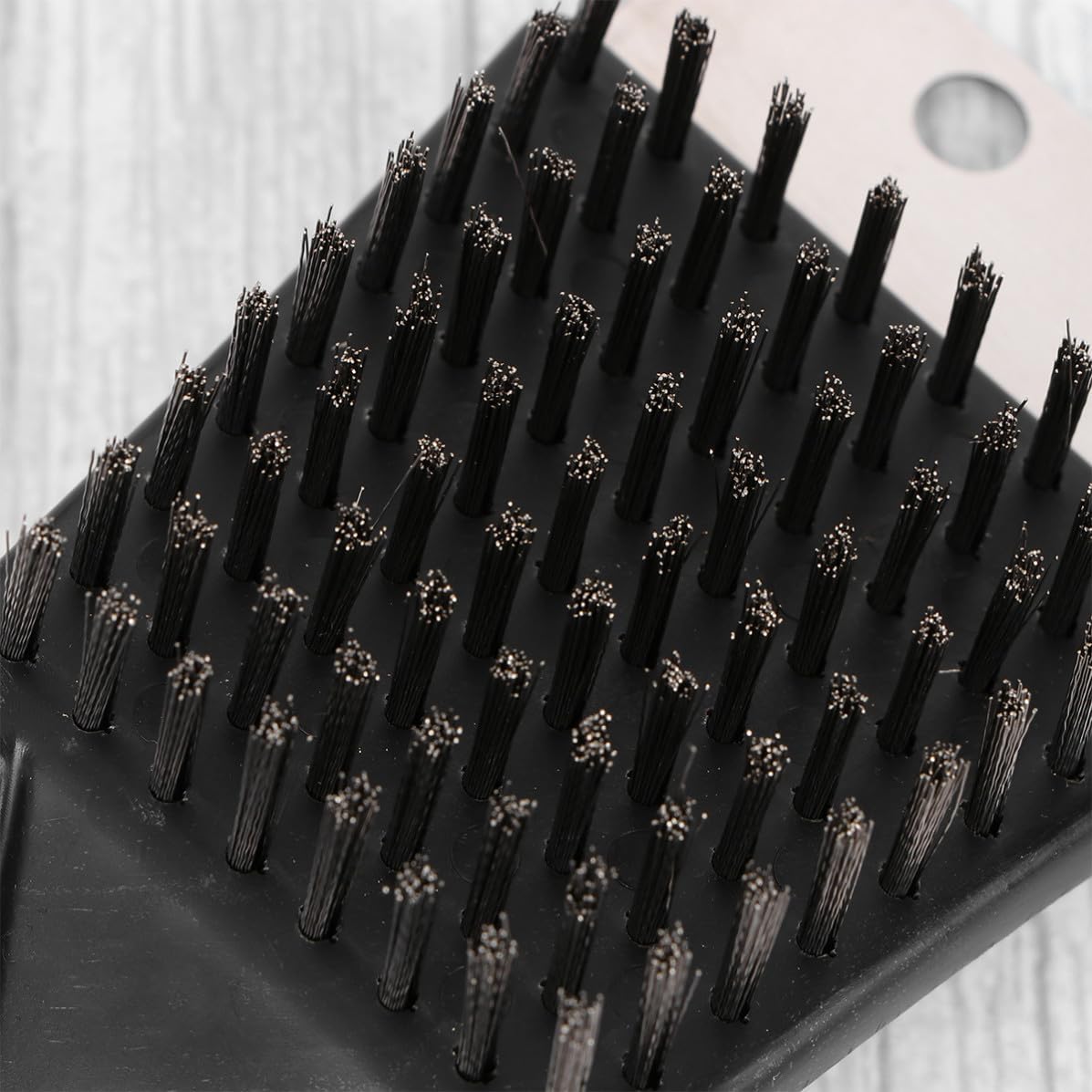 2 Pcs BBQ Grill Brush and Scraper, Black PP Stainless Steel image 5