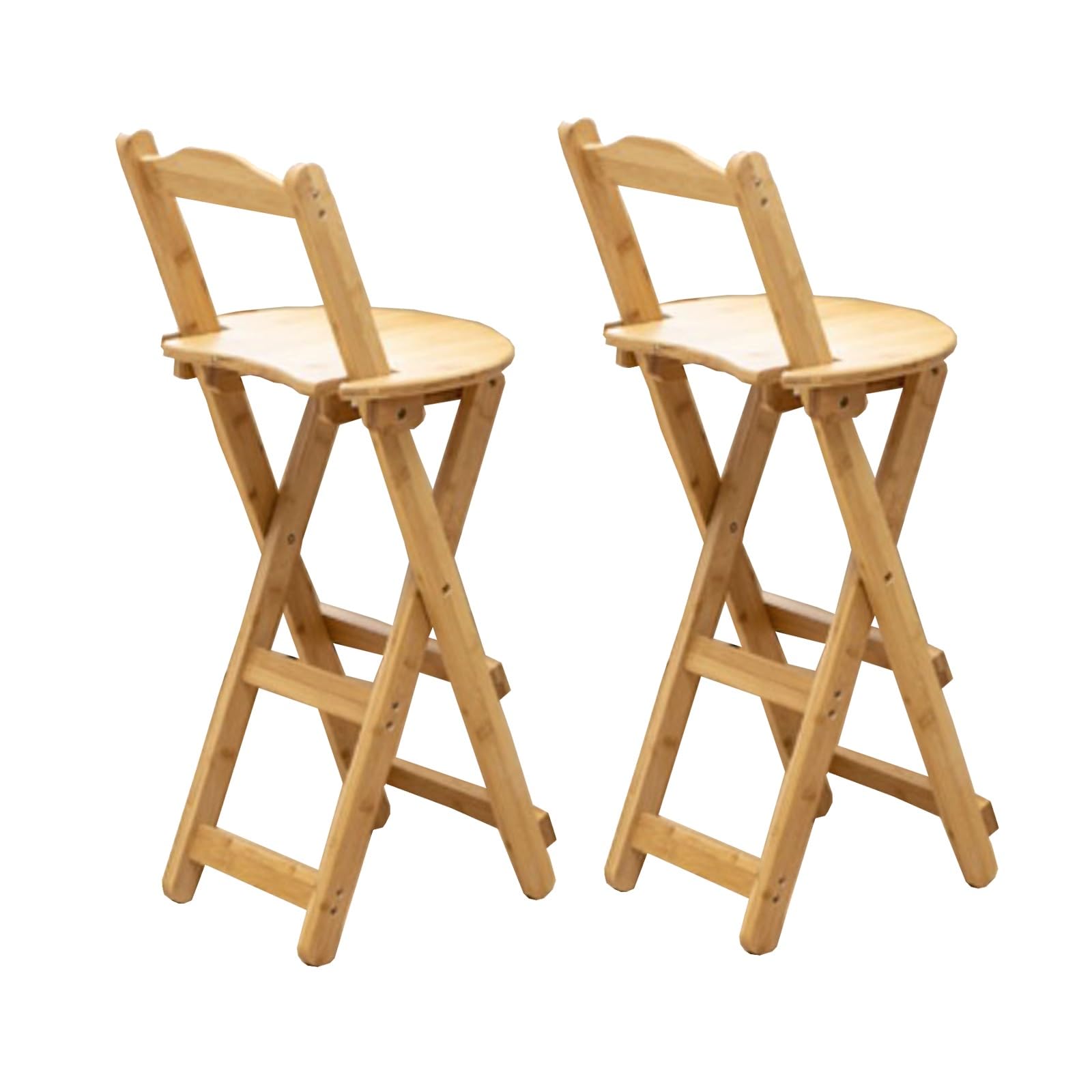 Este Taburete Alto de Cocina con Respaldo Plegable es Adecuado for rincones de Desayuno y Salas de Estar, y Ofrece Estabilidad, Comodidad y portabilidad.(Original Color)