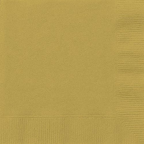 Pack of 50 Premium Quality Linen Feel Airlaid Gold Napkins 40cm x 40cm Amazon.co.uk Home