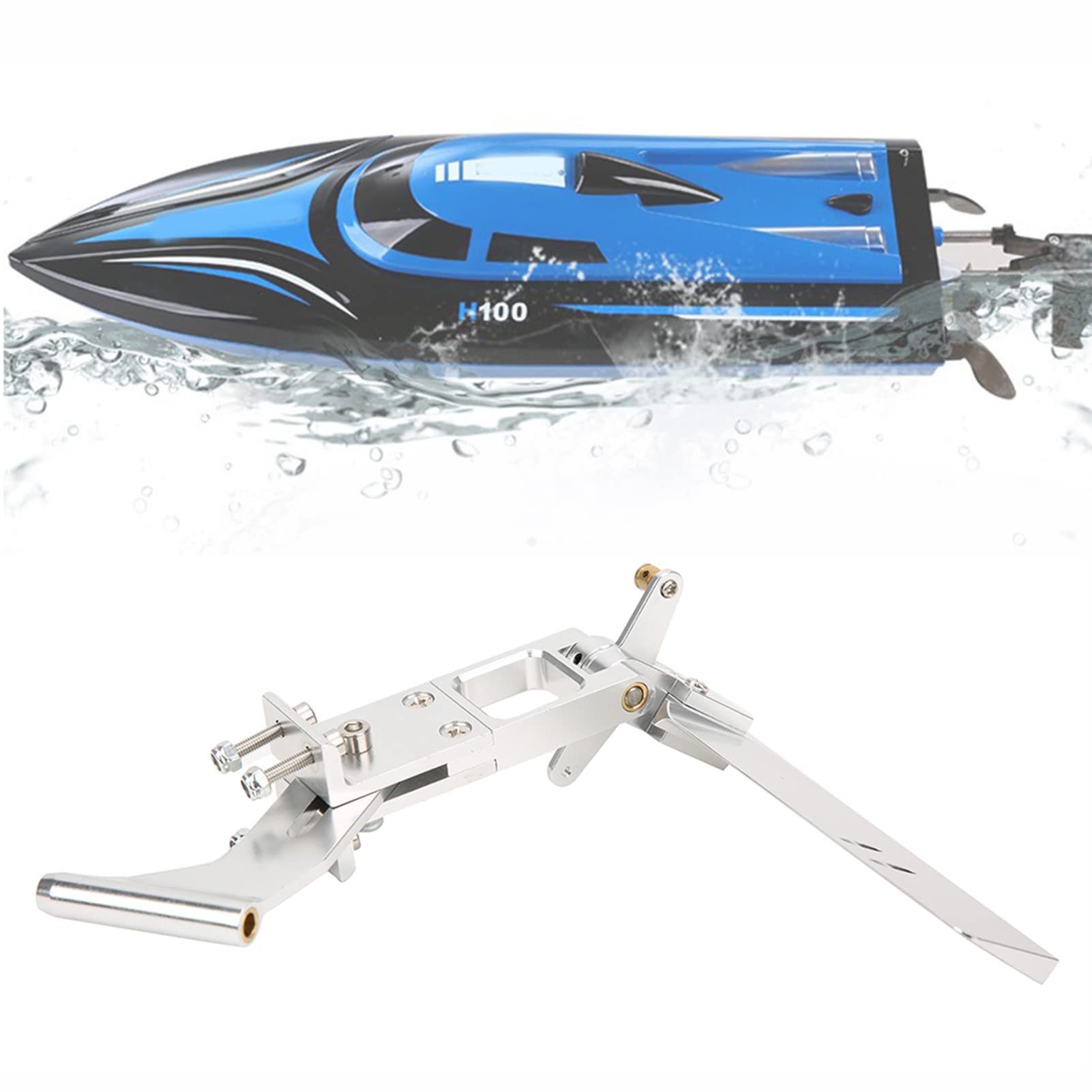 LenTLy Port d'arbre Flexible, Ensemble de Gouvernail de Bateau RC, Arbre Flexible de 0,2 Pouces avec Jeu de Ports Int¨¦GR¨¦s de 4,3 Pouces, Mat¨¦riau en Alliage D'aluminium,