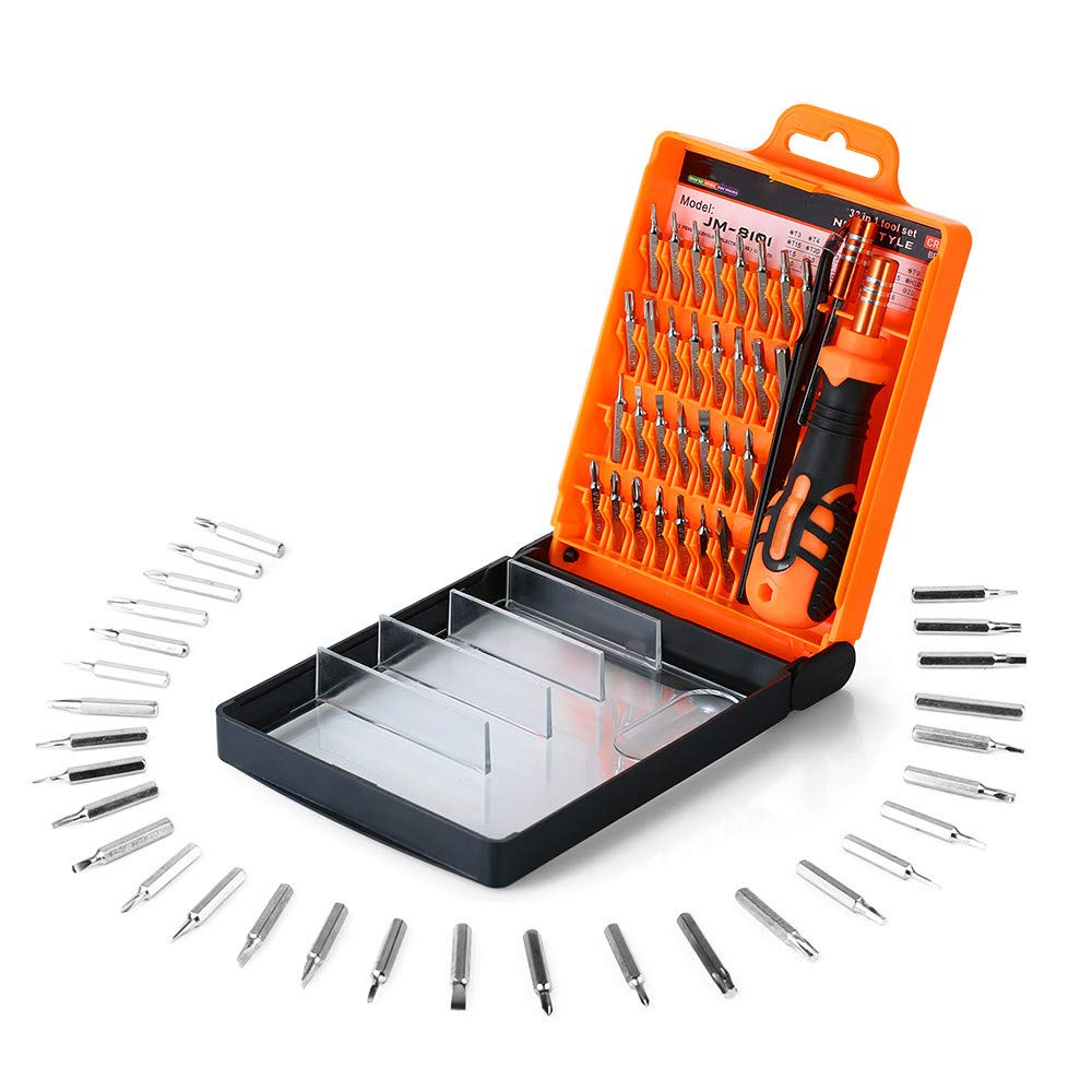 33 in 1 Precision Magnetic Screwdriver Set, Professional Electronic Disassembly Repair Tool Kit for Computer, Tablet, Phone, Watch, Camera, Jewelry, Eyeglass