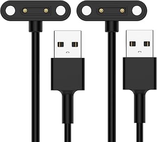 E ECSEM Compatible with TickTalk 5 Watch Charger, Replacement Charging Cable Magnetic USB Charger Cable Cord Accessories for TickTalk5 Kids Smartwatch (Black&Black)