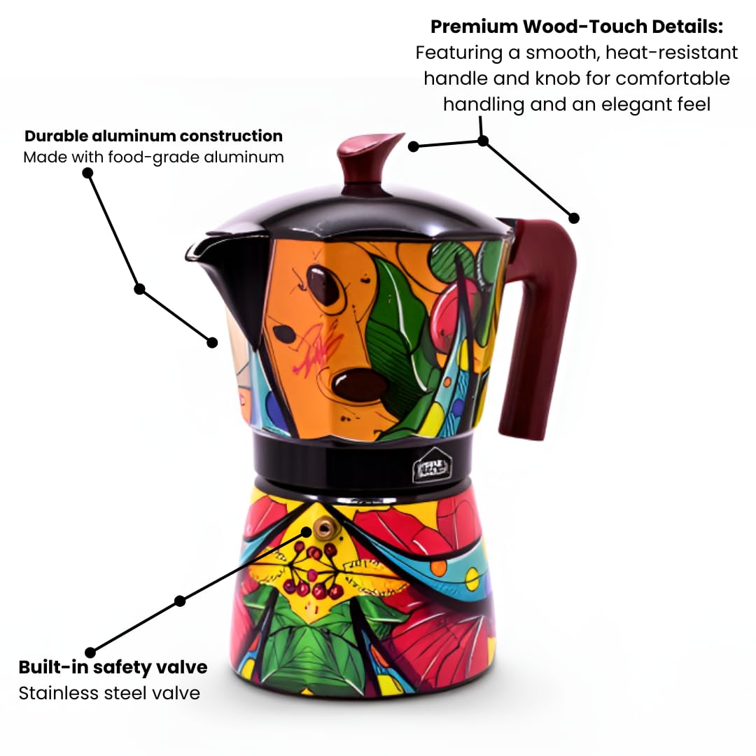 Amazon.com: El Pantry Puerto Rico Greca de Cafe Gift Set | Boricua