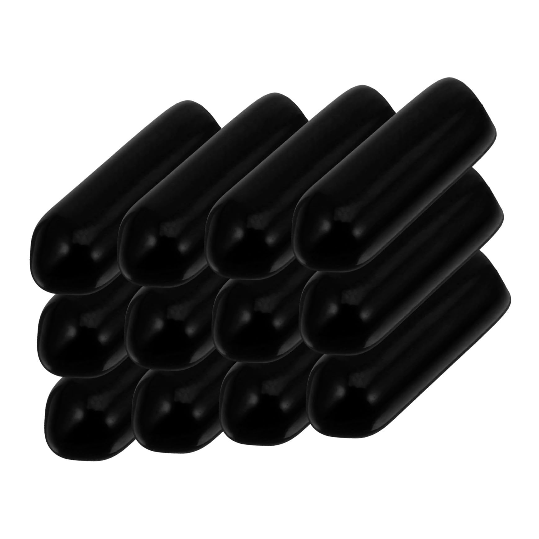 FUNOMOCYA 300pcs Hook Holder Peg Board Hook Tip Cover Pegboard Hook Protector Hanger Reaching Stand Prong Tips for Pegboard Hook Dishwasher Rack Repair Kit Hook End Cap PVC Black