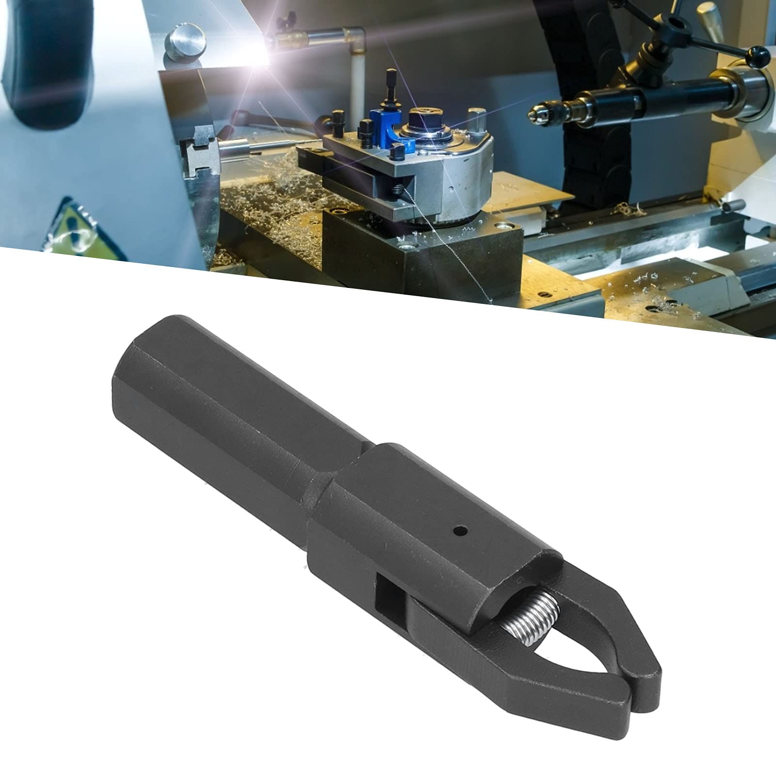 GYZOUKA CNC Bar Puller 2 Claws Gears Puller Straight Handle Automatic Integrated Jaws Lathe Pullers for Machining (25 * 25mm)