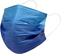 Vista 5 de Máscara de seguridad desechable de 3 capas de protección facial para adultos, 50 unidades (transición 2)