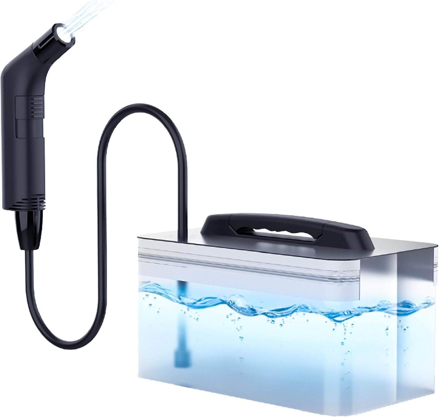 Portable Electric Bidet Sprayer – 2.3L Large Capacity Travel Shattaf – Rechargeable Handheld Bidet with 2 Adjustable Flow Rates – Ideal for Camping, Outdoor, Baby Care, & Personal Hygiene