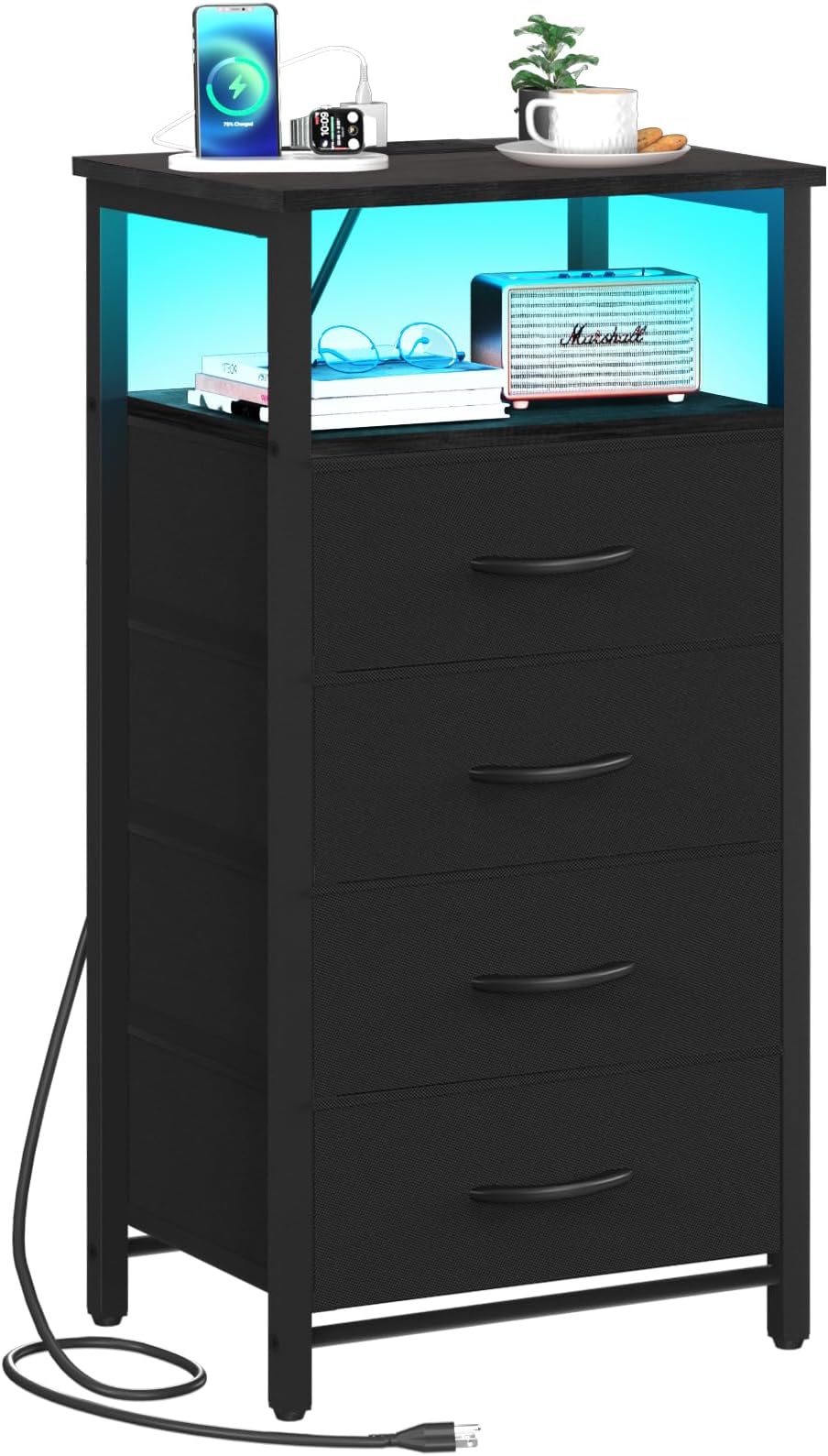 Amazon.com: Furnulem Dresser and Night Stand Sets, Tall Black Dresser