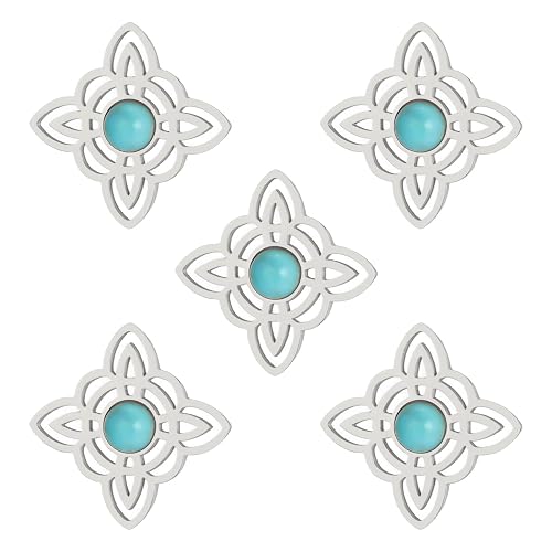 5Pcs Witches Knot DIY Charms for Jewelry Making and Crafting,