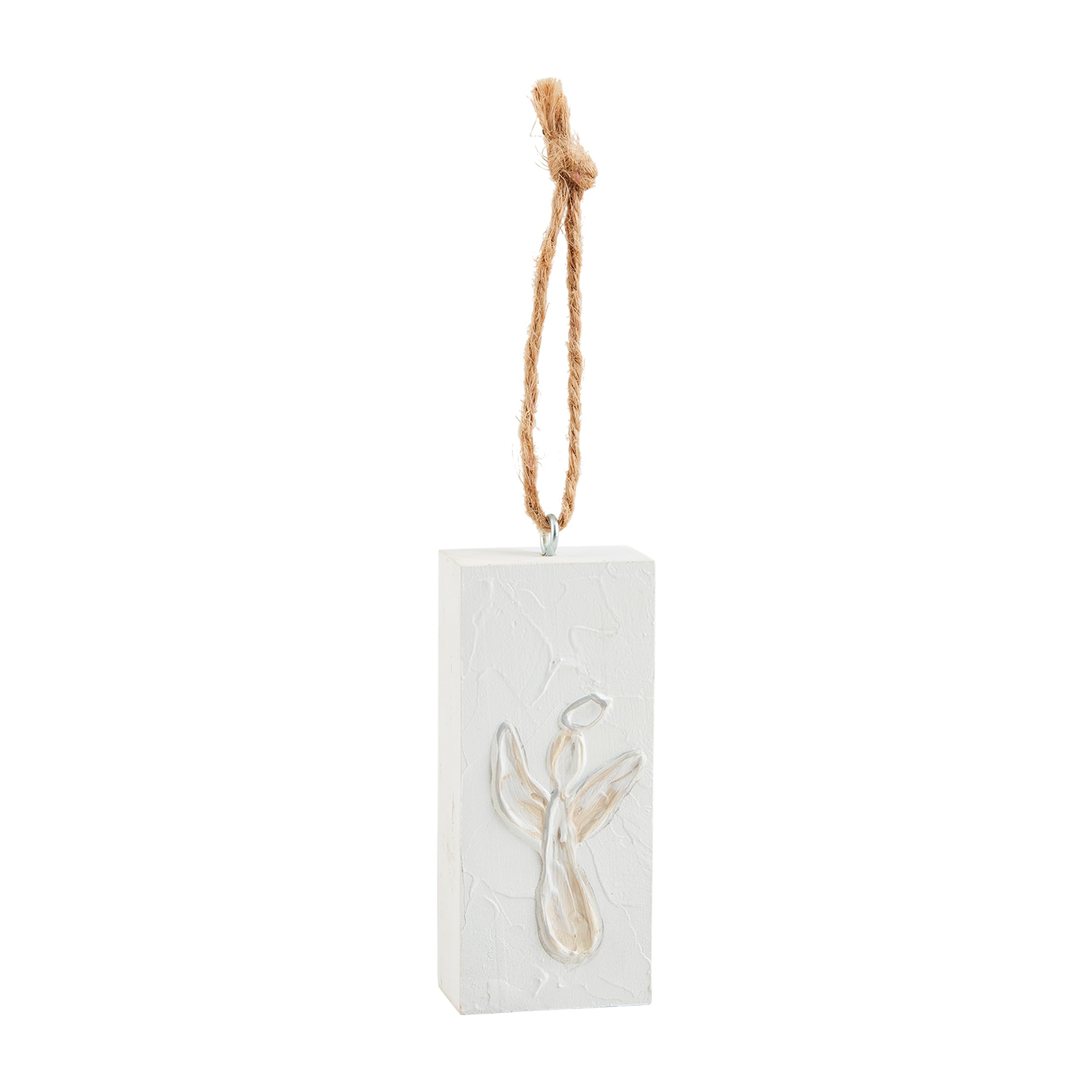 Ange de Noël blanc Mud Pie cadeau de fête idéal 11,4 x 5,1 cm
