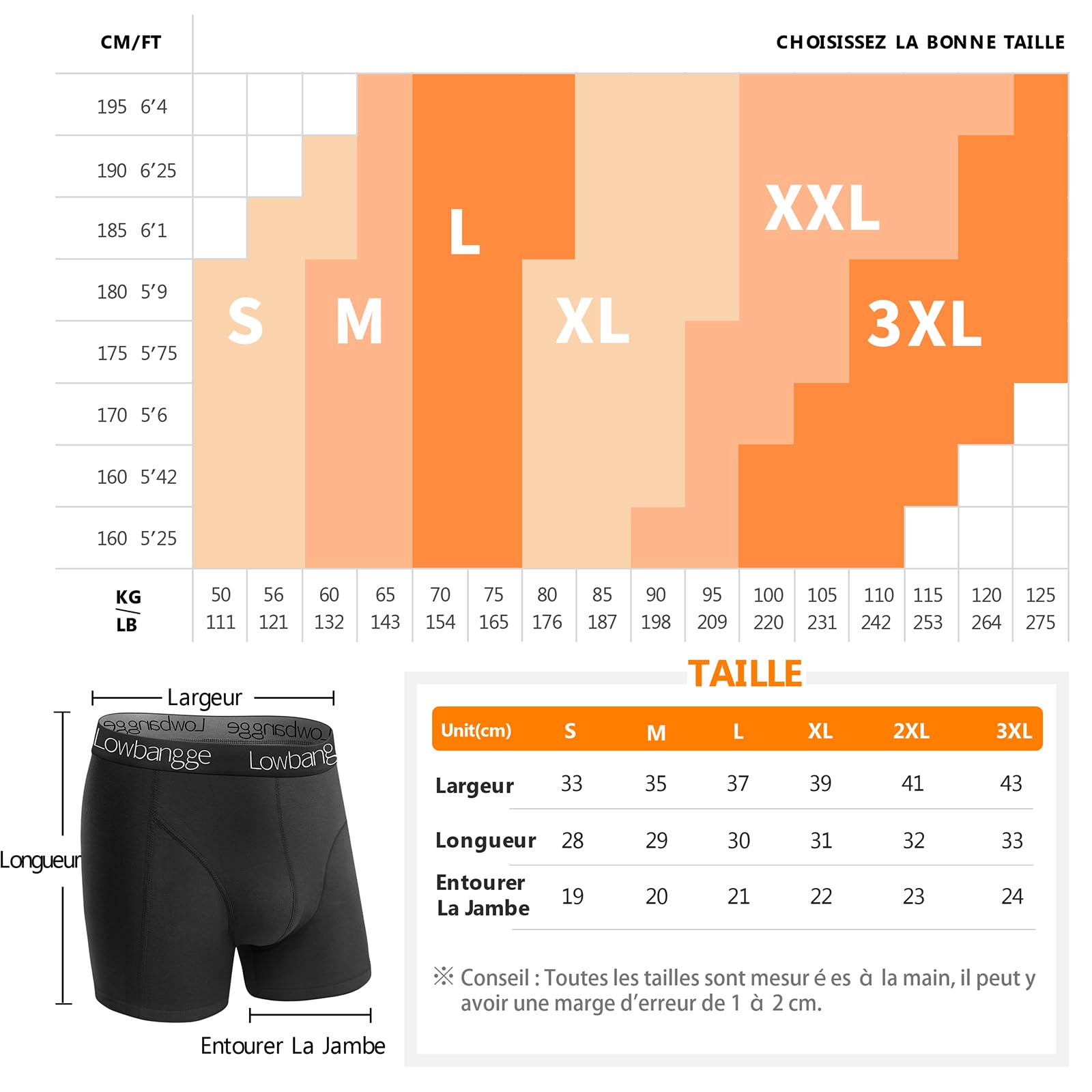 Premium Boxer Homme,Caleçon Homme Coton(Lot de 9),Coupe Confortable avec Technologie d'ajustement Parfait