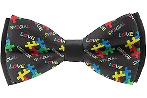 AMRANDOM Bow Tie: Perfect Style for Autism Awareness