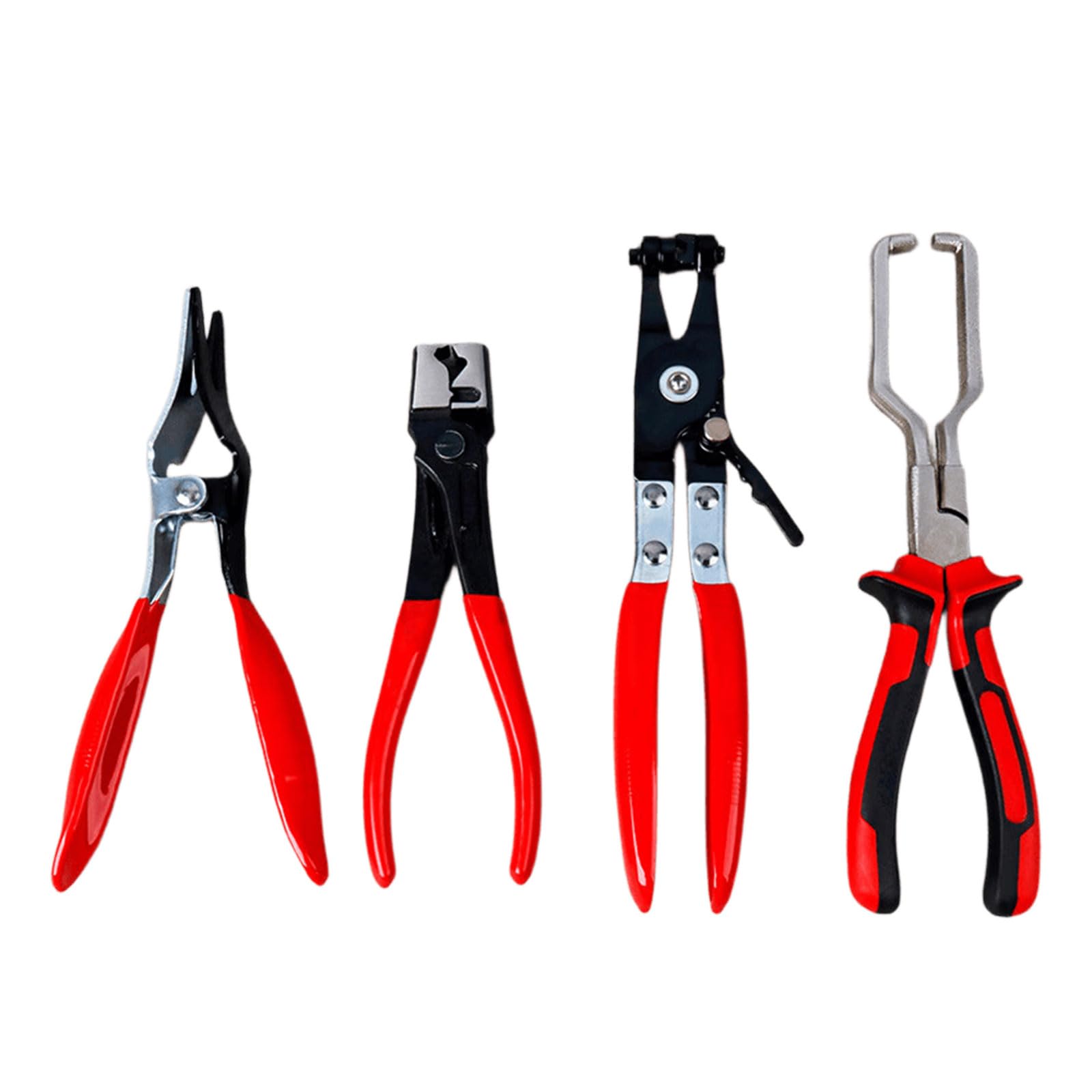 Ordinaryone Of 4 Carbon Steel Tube Clip Pliers Car Repair Hose Clamp Tool Perfect For Vehicle Water Pipe Fastener Installation Car Repair Hose Clamp Tool