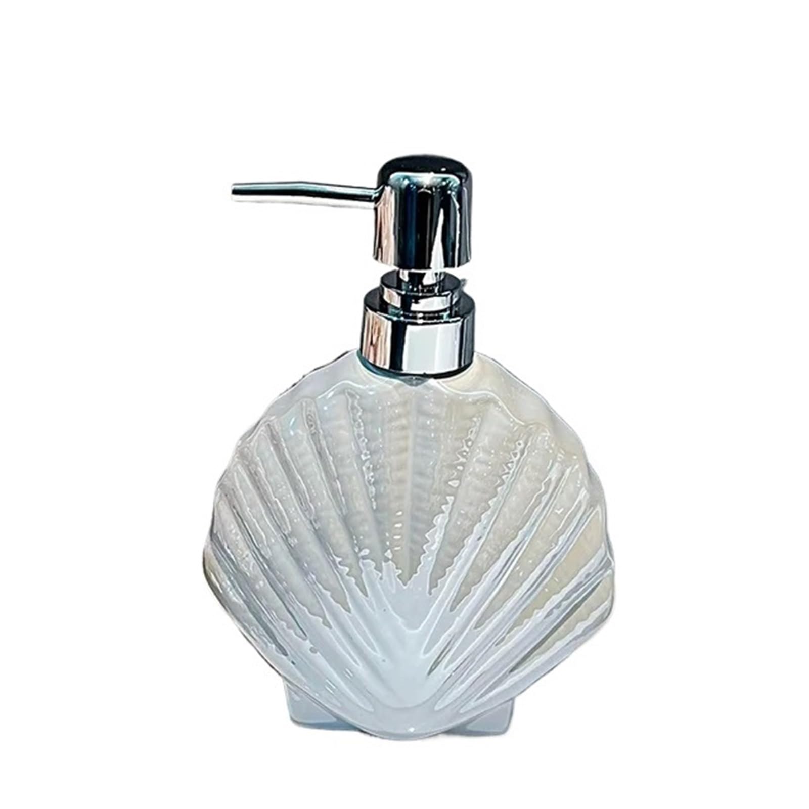 Ceramic Soap Dispenser Ceramic Press Bottle Bathroom Storage Accessories Lotion Soap Dispenser(White)