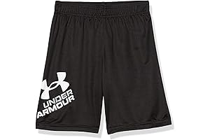 Boys Athletic Shorts Size 7: Prototype Symbol Short with Wordmark Screen Print and Elastic Waistband