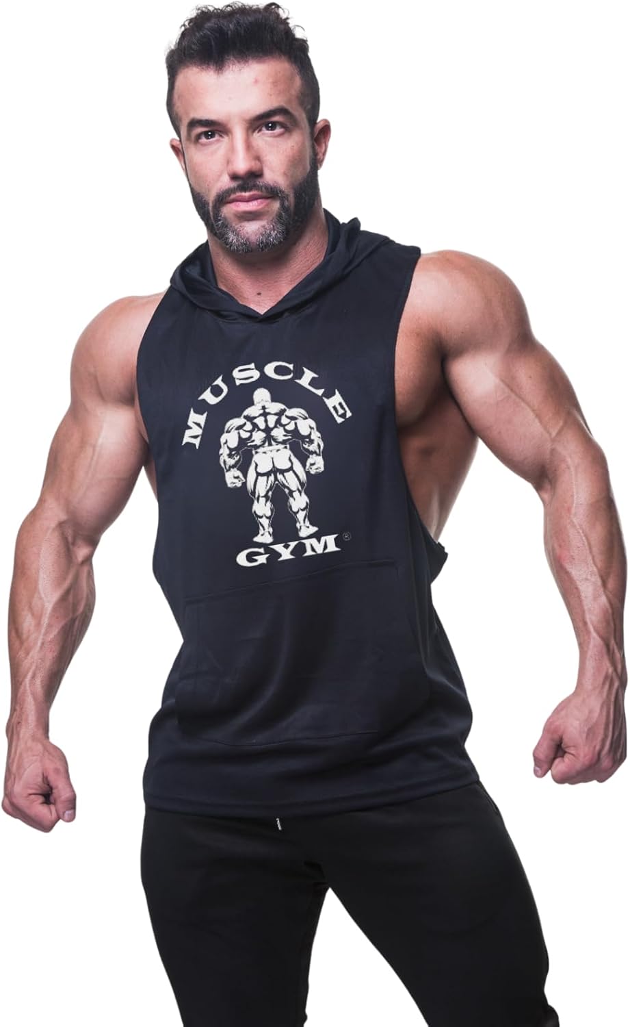 MUSCLE GYM Sleeveless Hoodies for Men UK, Hooded Gym Dominican