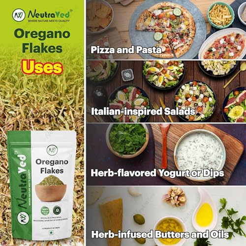 Image of NeutraVed Oregano Leaves 35g | Pure leaves for Home Made Seasoning | Flakes /Dry Oregano Leaves For Seasonings, Pizza, Pasta 35g